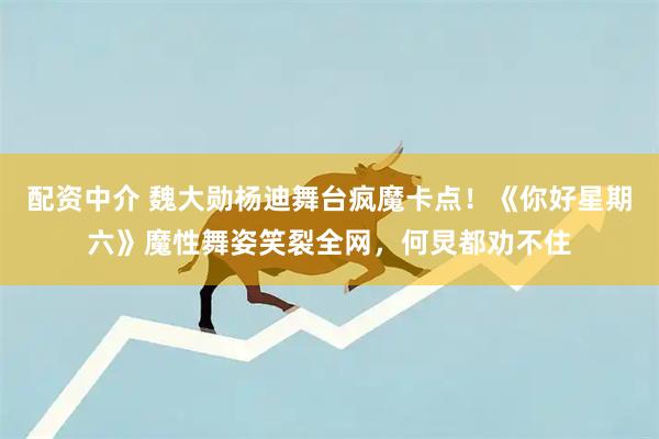 配资中介 魏大勋杨迪舞台疯魔卡点！《你好星期六》魔性舞姿笑裂全网，何炅都劝不住